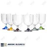 Bicchieri a calice infrangibili Colors Acqua o Vino impilabili Marine Business