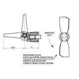 Elica abbattibile bipala Radice per SailDrive