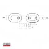 Misure Catena calibrata G70 Ø 12 MTM