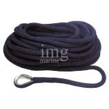 Cima a treccia con redancia inox Blue Navy