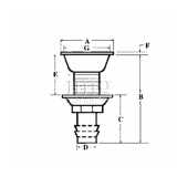 Sfiato dritto inox ad incasso misure