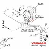 O-ring 4CP18.0 Yanmar motori 4JH3-DTE (YEU) disegno