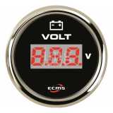 Voltmetro ECMS Black Chrome