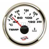 Indicatore temperatura acqua ECMS White Chrome