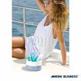 Cestino serie Aruba Blu Marine Business, utilizzato come porta cosmetici