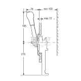 Comando monoleva Teleflex 700SS misure