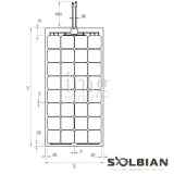 Pannello solare SP32 Solbian disegno