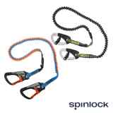 Nastro di sicurezza ombelicale elastico 2 moschettoni Spinlock Safety Line EN ISO 12401