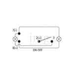 Interruttore Impermeabile IP68 Laser Engraved schema tecnico