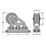 Carrello genoa serie 40x8 Maxi Antal