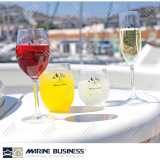 Bicchieri a calice infrangibili Welcome on Board Marine Business